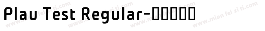 Plau Test Regular字体转换